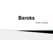 Prezentācija 'Baroks', 1.