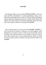 Referāts 'Produkta "Matrix" pieprasījuma izpēte', 29.