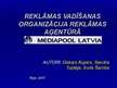 Prezentācija 'Reklāmas vadīšanas organizācija reklāmas aģentūrā', 1.