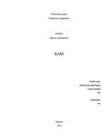 Referāts 'RAM', 1.