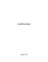 Referāts 'Sociālā aprūpe', 1.