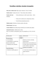 Konspekts 'Veselības mācības stundas konspekts', 1.