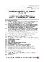 Paraugs 'Darba aizsardzības instrukcija celtniekam, būvstrādniekam, palīgstrādniekam ', 1.