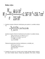 Paraugs 'Aprēķina darbs būvmehānikā. Sijas aprēķins.', 2.