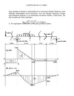 Paraugs 'Aprēķina darbs būvmehānikā. Sijas aprēķins.', 4.