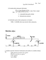 Paraugs 'Aprēķina darbs būvmehānikā. Sijas aprēķins.', 8.