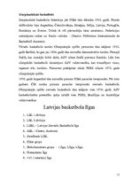 Konspekts 'Basketbola projekts', 11.
