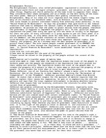 Eseja 'The Enlightenment Thinkers', 1.