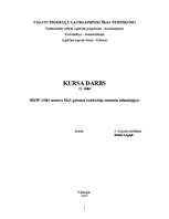 Referāts 'BMW 318iS motora M42 galveno sastāvdaļu remonta tehnoloģijas', 1.