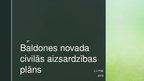 Prezentācija 'Baldones novada civilās aizsardzības plāns', 1.