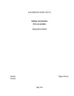 Referāts 'Feeling and Emotions ', 1.