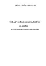 Diplomdarbs 'Nodokļu uzskaite, kontrole un analīze', 1.