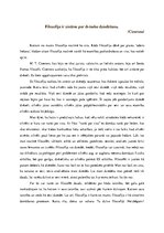 Eseja 'Filosofija ir zinātne par dvēseles dziedēšanu', 1.