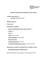 Prakses atskaite 'Fizioterapijas klīnisko prakšu protokols par insulta pacientu', 1.
