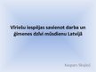 Prezentācija 'Vīriešu iespējas savienot darba un ģimenes dzīvi mūsdienu Latvijā', 1.