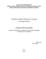 Referāts 'Kustību rotaļas bērniem 5-6 gadu vecumposmam', 1.