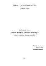 Referāts 'Sieviete. Genders. Attiecības. Stereotipi', 1.