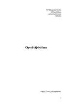 Referāts 'Operētājsistēma', 1.