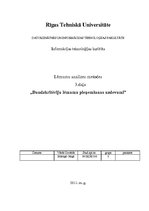 Paraugs 'Daudzkritēriju lēmumu pieņemšanas uzdevumi', 1.