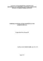 Referāts 'Nodokļu parādi Latvijas budžetā un to administrēšana', 1.