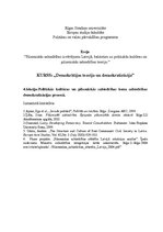Eseja 'Pilsoniskās sabiedrības izvērtējums Latvijā, balstoties uz politiskās kultūras u', 1.