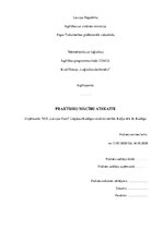 Prakses atskaite 'Prakses atskaite par uzņēmumu VAS "Latvijas Pasts"', 1.