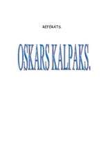 Referāts 'Oskars Kalpaks', 1.