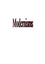 Referāts 'Modernisms', 1.