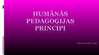 Prezentācija 'Humānisms, humānā pedagoģija', 1.
