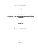 Referāts 'Profesionālo telpu uzkopšanas līdzekļu raksturojums', 1.
