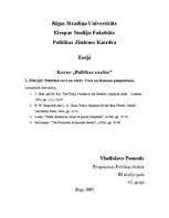 Eseja 'Politiskā vara un valsts. Vara un lēmumu pieņemšana', 1.