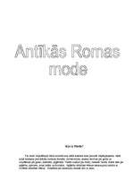 Referāts 'Antīkās Romas mode', 1.