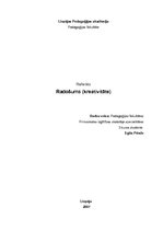 Referāts 'Radošums (kreativitāte)', 1.