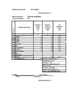 Paraugs 'Ēdienu kalkulācija', 1.