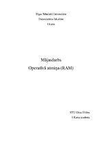 Konspekts 'Operatīvā atmiņa', 1.