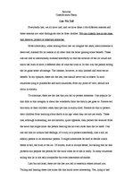 Eseja 'Lies We Tell', 1.