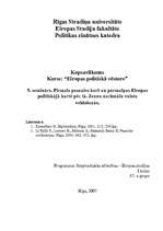 Konspekts 'Pirmais pasaules karš un pārmaiņas Eiropas politiskajā kartē pēc tā. Jaunu nacio', 1.