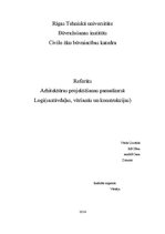Referāts 'Arhitektūras projektēšana. Logi', 1.