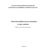 Referāts 'Džona Beitsa Klārka devums ekonomikas teorijas veidošanā', 1.