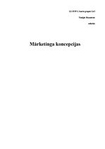 Referāts 'Mārketinga koncepcijas', 1.