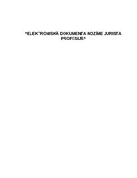 Eseja 'Elektroniskā dokumenta nozīme jurista profesijā', 1.