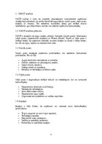 Konspekts 'Uzņēmuma stratēģija un konkurētspēja – SWOT analīze, biznesa modeļi', 5.