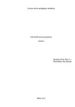 Referāts 'Individuālā sporta programma ar autismu slimiem bērniem', 1.