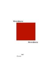 Referāts 'Minimālisms', 1.