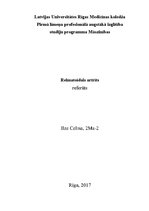 Referāts 'Reimatoīdais artrīts', 1.