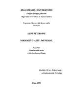Konspekts 'Normatīvo aktu jaunrade', 1.