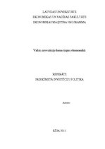 Referāts 'Valsts investīciju loma tirgus ekonomikā', 1.