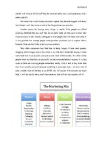 Eseja 'Why We Buy Things We Do Not Need', 2.