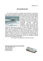 Eseja 'The Tsunami in Asia', 1.