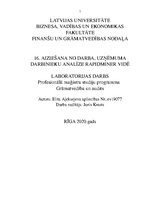 Prakses atskaite 'Aiziešana no darba, uzņēmuma darbinieku analīze RapidMiner vidē', 1.